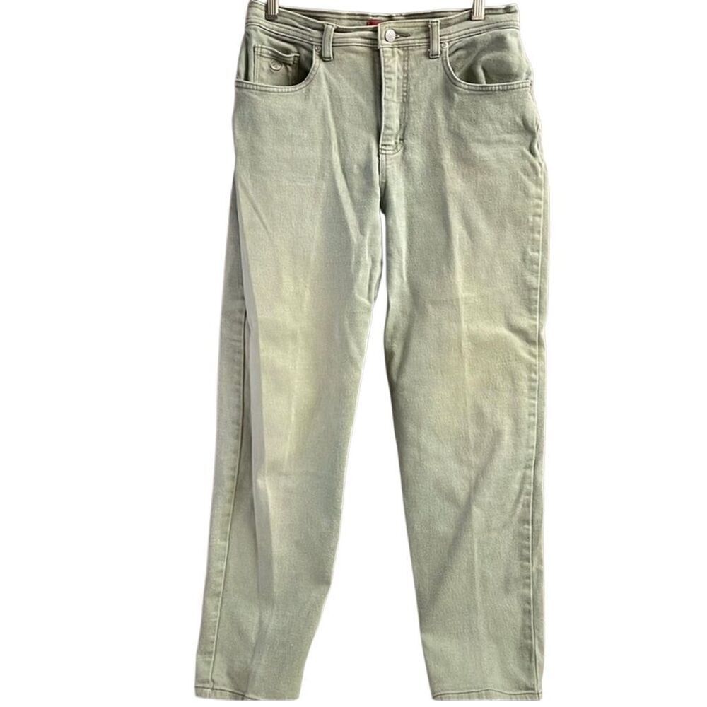 Vintage Gloria Vanderbilt Sage Green Mom Jeans Size 10 Short Retro Cottagecore